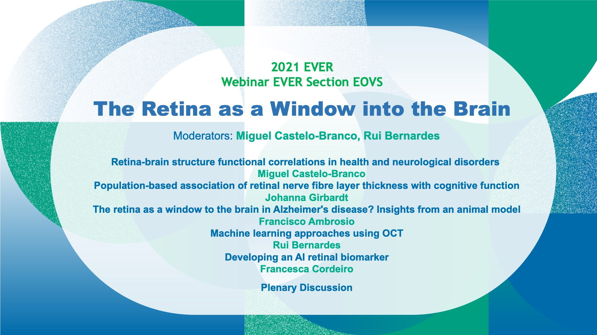 Webinar EVER Section: EOVS